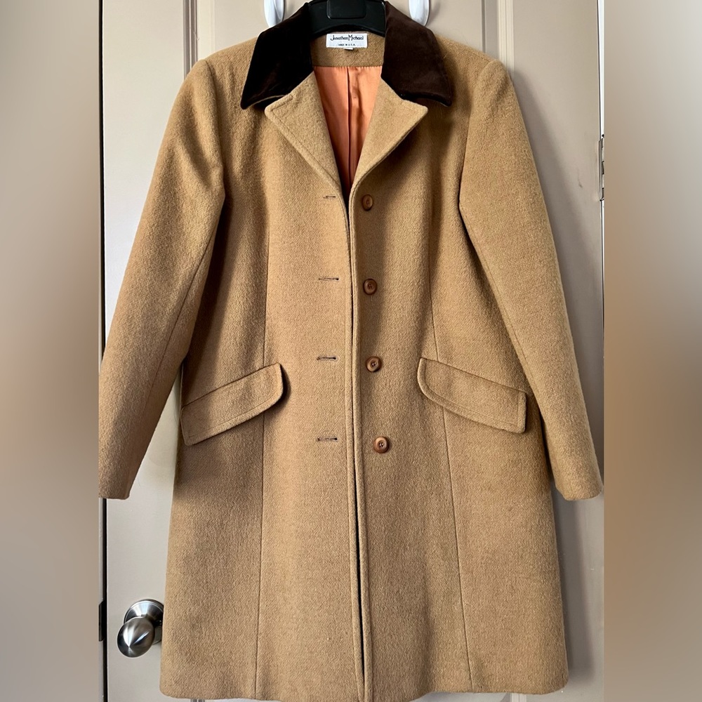 Jonathan Michael Camel Hair/Wool Overcoat